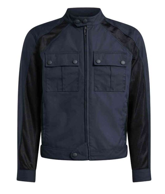 BELSTAFF - TEMPLE MOTORCYCLE JACKET - TECHNICAL NYLON DARK NAVY