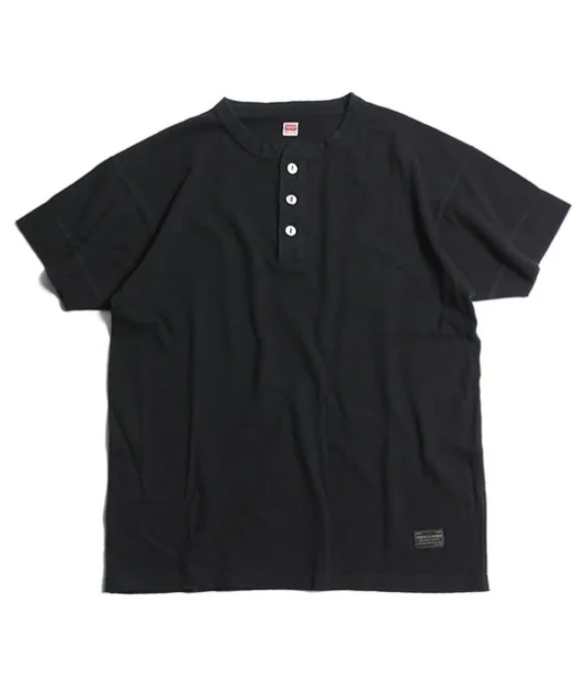 Utility Mil Henley Tee Black