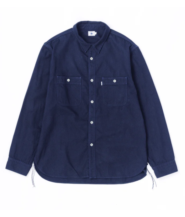 OMOTO DENIM - 5019 8oz ICHIMATSU DENIM WORK SHIRTS