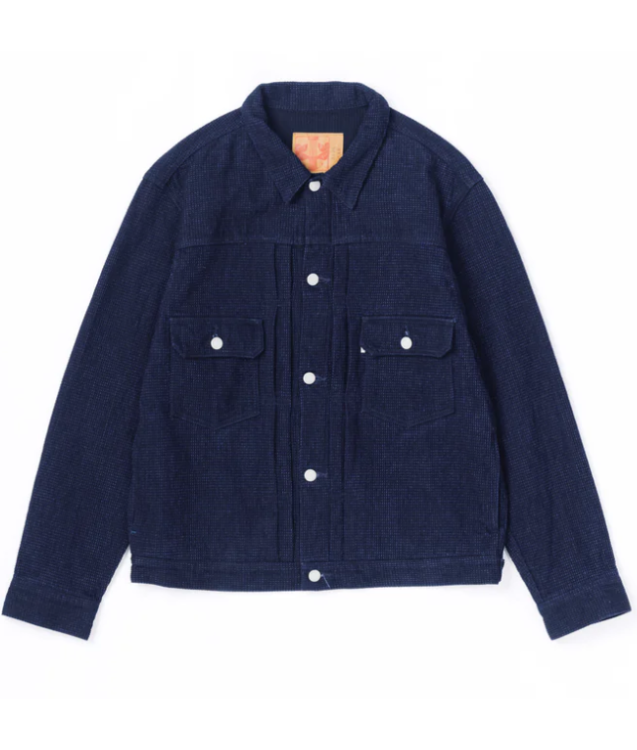 OMOTO DENIM - 3220 12oz CUBE SASHIKO DENIM TYPE 2 JACKET